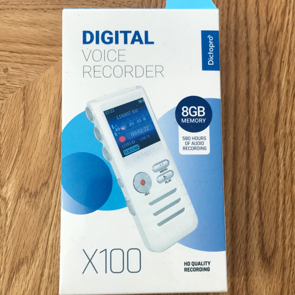 Dictopro digital voice recorder (8G)